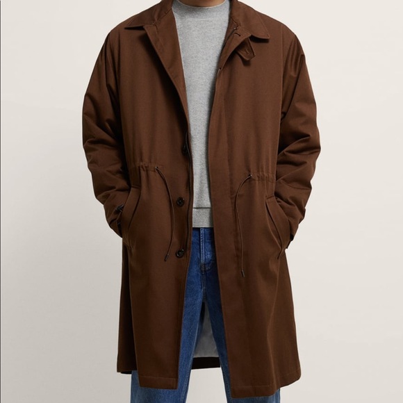 BRAND NEE ZARA LONG PARKA JACKET size M - Picture 3 of 9